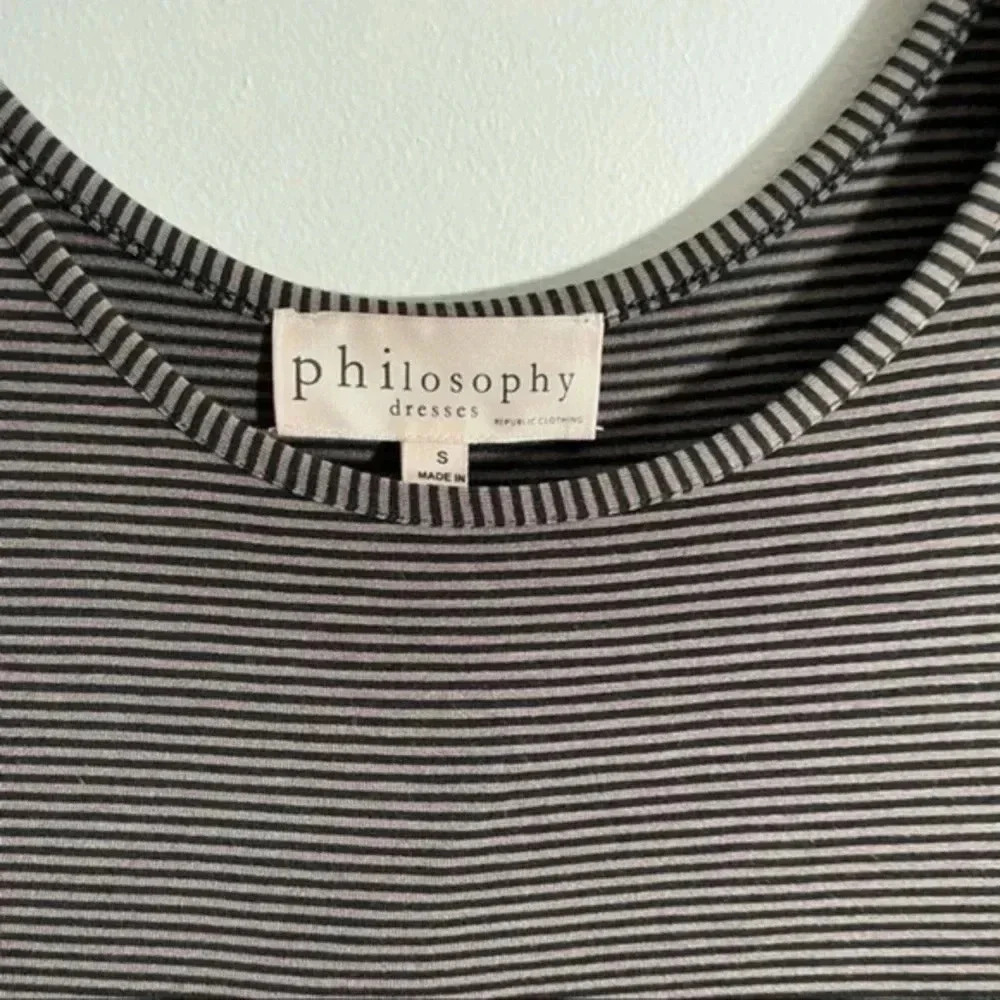 Philosophy Sleeveless Striped Maxi dress with back pockets Small - Picture 8 of 8